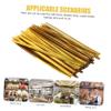 FRCOLOR 800pcs Gold Zip Ties Twist Ties for Bread Candy Bags Reusable Wrapping for Party Treat Bags Shiny Festive view 4