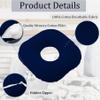 Wuronsa Ear Piercing Pillow for Side Sleepers, Pillow with an Ear Hole for CNH and Ear Pain Ear Inflammation Pressure Sores, O-Shaped Side Sleeping Pillow, Ear Guard Pillow (Ink-Blue) view 3