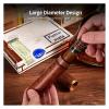 Cigar Humidor Cedar Wood Cigar Tube, Sealing Metal Cigar Case, Ultralight Portable Cigar Storage Box, Waterproof, Dustproof and Shockproof, for Travel Business, Great Gift Kit view 4