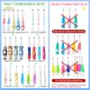 TEETECK 5 Pack Kids Toothbrush Replacement Heads Compatible with SEAGO,SG-977,SG-513,SG-2139,Compatible with Brush-Baby WildOnes/KIDZSONICNot BabySonic Series,Compatible with Dada-Tech,DT-BB1, DT-K6 view 2