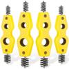 Jkjhbhged 4Pcs Copper Tubing Brush Copper Pipe Cleaner 4 in 1 Pipe Brush Cleans Inside and Outside Thread Cleaner Plumber Brush view 1
