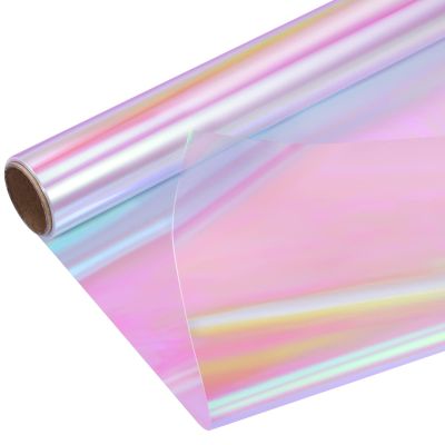 PerkHomy Iridescent 16" x 100' 3 Mil Thick Cellophane For Gift Basket Treats Goodie Wrapping Craft Flower Bouquet Plastic (Magical, 100ft (16in Width))