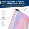 PerkHomy Iridescent 16" x 100' 3 Mil Thick Cellophane For Gift Basket Treats Goodie Wrapping Craft Flower Bouquet Plastic (Magical, 100ft (16in Width)) view 2