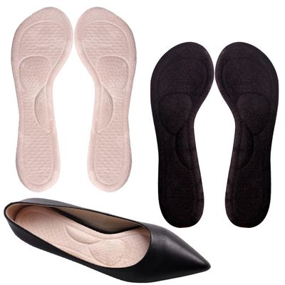 Adhesive High Heel Cushion Inserts Women, Gel Cushioning Insoles Prevent Slipping, Silicone Cushion Shoe Insoles Pain Relief, Arch Support Shoe Inserts (2 Velvety Cushion)