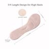 Adhesive High Heel Cushion Inserts Women, Gel Cushioning Insoles Prevent Slipping, Silicone Cushion Shoe Insoles Pain Relief, Arch Support Shoe Inserts (2 Velvety Cushion) view 2