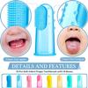 Zopeal 16 Sets Baby Finger Toothbrush Infant Toddler Kids Training Teething Newborns Travel with 8 Boxes Soft Silicone for Oral Habit Teething Tongue Cleaning Massaging Gift Brush 0-6 and 6-12 Months view 3