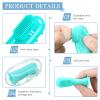 Zopeal 16 Sets Baby Finger Toothbrush Infant Toddler Kids Training Teething Newborns Travel with 8 Boxes Soft Silicone for Oral Habit Teething Tongue Cleaning Massaging Gift Brush 0-6 and 6-12 Months view 4