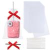 50PCS 3.5x6 Inch Clear Rice Krispie Treat Bags - Cakesicle Bags With Gold Twist Tie Ribbon Stick for Gift Giving view 1