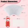 50PCS 3.5x6 Inch Clear Rice Krispie Treat Bags - Cakesicle Bags With Gold Twist Tie Ribbon Stick for Gift Giving view 2