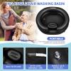 Portable Inflatable Hair Washing Basin for Bedridden - Wash Hair in Bed with Inflatable Shampoo Bowl.For Elderly,Disabled,Injured,Ideal Inflatable Sink for Locs Detox (Black, 18in Inner) view 2