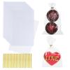 100PCS 3x6 Inche Cookie Bags Treat Bags With Gold Twist Tie Cello Packaging for Rice Krispie Treat,Macarons,Brownie,Truffle Candies and Gift Wrapping view 1