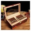 Cigar Humidor Travel Cigar Humidor Box Cigars with Humidifier Hygrometer Cedar Wood Cigar Case Glass Humidors Decorative Box view 2