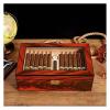 Cigar Humidor Travel Cigar Humidor Box Cigars with Humidifier Hygrometer Cedar Wood Cigar Case Glass Humidors Decorative Box view 3