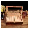 Cigar Humidor Travel Cigar Humidor Box Cigars with Humidifier Hygrometer Cedar Wood Cigar Case Glass Humidors Decorative Box view 4