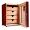 Cigar Humidor Glossy Cigar Humidor Box Cedar Wood Cigar Case Humidifier Hygrometer Humidors for Cigars Decorative Box view 2