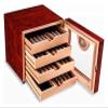 Cigar Humidor Glossy Cigar Humidor Box Cedar Wood Cigar Case Humidifier Hygrometer Humidors for Cigars Decorative Box view 3