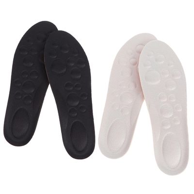 Beaupretty 2pairs Boy Girl Arch Support Insoles Breathable - Inserts for Sneakers Dress Shoes and More Grey Comfortable Massage Ventilation Design
