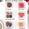 3.3X3.3X1.5inch 50PCS Clear Cookie Boxes Packaging, Perfect for Displaying Small Items-Jewelry, Crafts, Treats ,Oreos ,Soap,Macaron,Chocolate Truffle, Donut, Mini Bakery, Brownie More Wedding Favors view 3