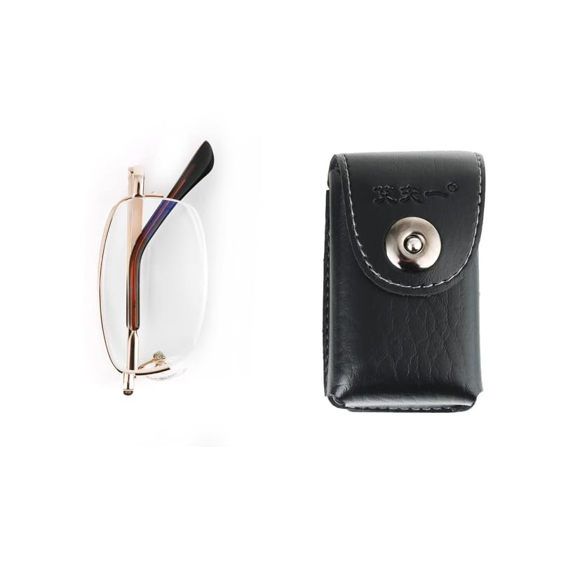 1 Pack Folding Reading glasses Half Frame Metal