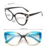 eyeezi 4PC Cat Eye Reading Glasses for Women,Blue Light Flexible Spring Hinges.Anti-glare Readers Fashion Reading Glasses for Women 1.25 view 3