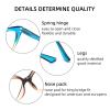 eyeezi 4PC Cat Eye Reading Glasses for Women,Blue Light Flexible Spring Hinges.Anti-glare Readers Fashion Reading Glasses for Women 1.25 view 4