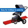 Threshold Ramps, Door Threshold Ramp with Anti-Slip Surface, Wheelchair Threshold Ramp for Doorways, Driveways, Bathroom, Easy to Install view 4