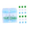 Beaupretty 24pairs Comfortable Swimming Earplugs Reusable Noise Blocking Earbuds for Water Sports Snorkeling and Bathing Silicone Earplugs Sky Blue White Green view 1