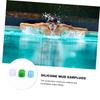 Beaupretty 24pairs Comfortable Swimming Earplugs Reusable Noise Blocking Earbuds for Water Sports Snorkeling and Bathing Silicone Earplugs Sky Blue White Green view 4