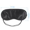 Coufce 12 PCS Satin Games Sleep Mask Eye Mask Sleep Blindfold Men & Women Night Eyeshade Travel Nap Team Building Games(Black) view 4