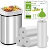13 Gallon Garbage-Bags Tall Kitchen Compostable-Trash-Bag - White Biodegradable Unscented 60 Count Large Recycling Compactor Big Outdoor Liners Waste Basket Acqkunlo view 1
