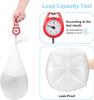 13 Gallon Garbage-Bags Tall Kitchen Compostable-Trash-Bag - White Biodegradable Unscented 60 Count Large Recycling Compactor Big Outdoor Liners Waste Basket Acqkunlo view 3
