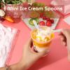 AMEILOZ 50PCS 3" Mini Tasting Spoons Tiny Plastic Taster Spoon for Yogurt Pudding Jello Shots Ice Cream, Extra Small Sample Micro Spoons (White) view 4