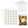 AIOMOB 100 Set Thank You for Celebrating with Us Stickers Candy Bags Greeny Wedding Favor Stickers 4x6 Inches Self Sealing Cellophane Bags for Wedding Favor Labels Guest Welcome Bag Stuffers Bulk view 1