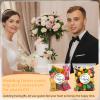 AIOMOB 100 Set Thank You for Celebrating with Us Stickers Candy Bags Greeny Wedding Favor Stickers 4x6 Inches Self Sealing Cellophane Bags for Wedding Favor Labels Guest Welcome Bag Stuffers Bulk view 4