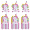 100Pack Lollipop Paper Holder Unicorn Lollipop Package Cards Candy Packaging Lollipop Paper Cards for Kids Birthday Party Children's Day Party view 1