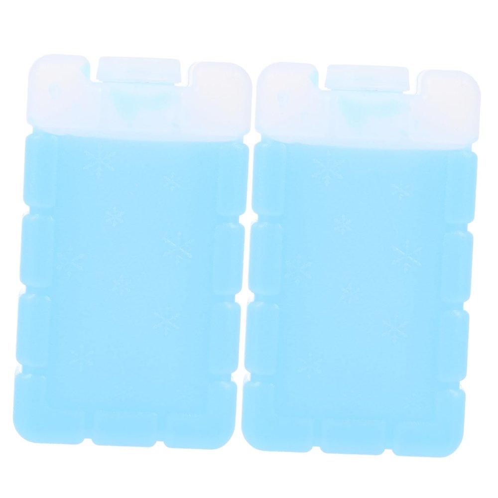 Beaupretty 2pcs Cold Storage Ice Crystal Box Reusable Ice Packs for Injuries Lunch Bags Freezer Beverage Cooler Case