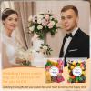 AIOMOB 100 Set Thank You for Celebrating with Us Stickers Candy Bags Minimalist Wedding Favor Stickers 4x6 Inches Self Sealing Cellophane Bags for Wedding Favor Labels Guest Welcome Bag Stuffers Bulk view 4