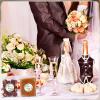 AIOMOB 100 Set Love is Sweet Stickers Candy Bags Wedding Favor Stickers 4x6 Inches Self Sealing Cellophane Bags for Wedding Favor Labels Guest Welcome Bag Stuffers Bulk view 4