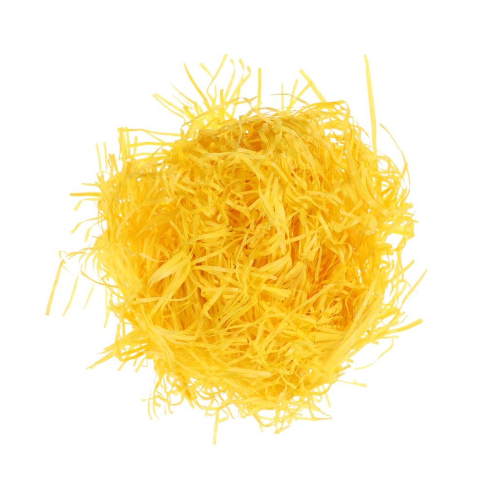 FRCOLOR 5packs Creative Paper Filament Gift Box Filler Yellow Shredded Paper for Party Supplies for Birthday Wedding Christmas and Treat Boxes