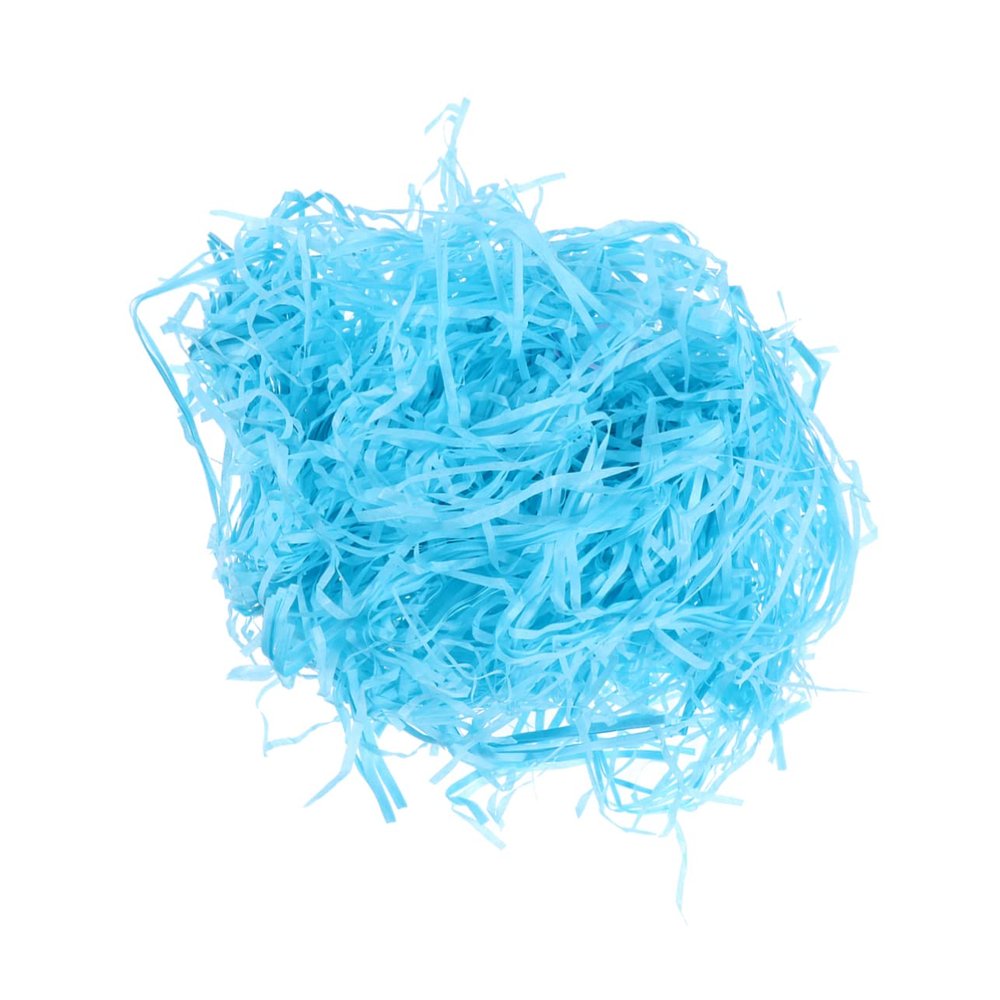 FRCOLOR 5packs Creative Shredded Paper Filament for Gift Box Filling of Light Blue Raffia Grass for Party Supplies Birthdays Weddings and Holidays
