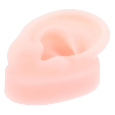 FRCOLOR Silicone Ear Model Jewelry Earring Display Ear Model Piercing Practice Tool for Jewelry Shops