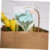 FOMIYES 20pcs Wrapping Paper Bags for Flower Bouquets Cellophane Wrap for Floral Arrangements for Festivals Special Occasions Transparent Flower Packaging view 3