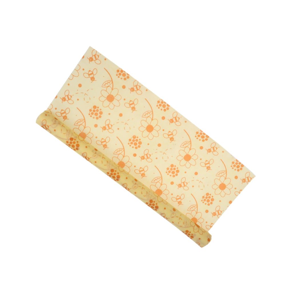 minkissy Reusable Beeswax Food Wrap Organic Cotton Preservation Vegan Alternative for Restaurant