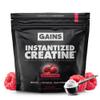 Gains in Bulk Instantized Creatine Monohydrate for Women and Men, Soluble Pre Workout Powder, Supports Muscle Building, Strength and Performance, Bodybuilding Supplements, Sour Raspberry, 30 Servings view 1