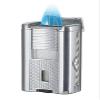 Visol Striker Butane Torch Triple Flame Refillable Gas Lighter, Built in Punch, Built in Poker, Built in Holder, Windproof Adjustable Flame Lighter (Shipped Without Butane) (Silver) view 1