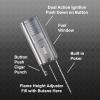 Visol Striker Butane Torch Triple Flame Refillable Gas Lighter, Built in Punch, Built in Poker, Built in Holder, Windproof Adjustable Flame Lighter (Shipped Without Butane) (Silver) view 4
