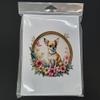 Caroline's Treasures Chihuahua and Flowers Greeting Cards and Envelopes Pack of 8 Blank Cards with Envelopes Whimsical A7 Size 5x7 Blank Greeting Cards view 3