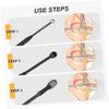 FRCOLOR 1set Stainless Steel Earwax Removal Tools Portable Ear Cleaning Picks Professional Design for Safe and Comfortable Wax Removal for Home Use and Travel view 3