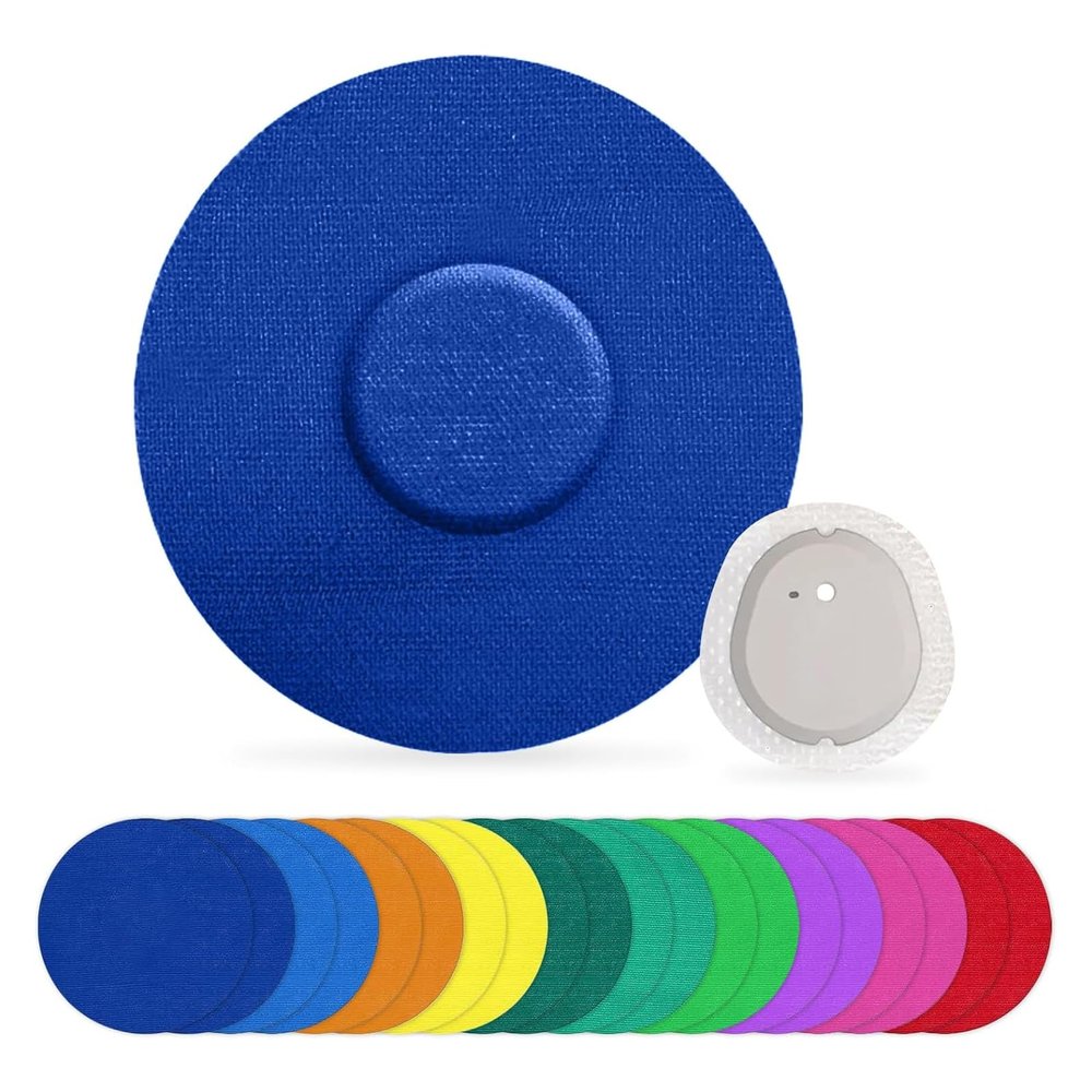 Adhesive Patches for G7,20Pack Waterproof Flexible & Breathable Full Covers,Latex-Free Overlay Patch for G7 Sensor,Cotton Tape for 10+Days Long Stay Hypoallergenic Medical Glue (Mixed)