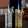 CIEUXIFSR Cool Creative Design Butane Torch Lighters Refillable Novelty Lighter for Fireplace Candle Camping BBQ (Without Gas) (08) view 2